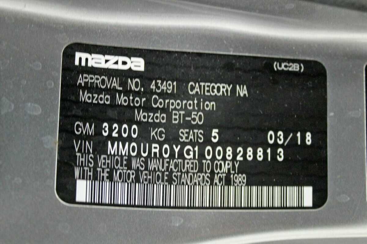 2018 Mazda BT-50 XTR (4x4) MY18