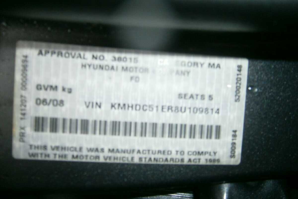 2008 Hyundai i30 SLX FD MY09