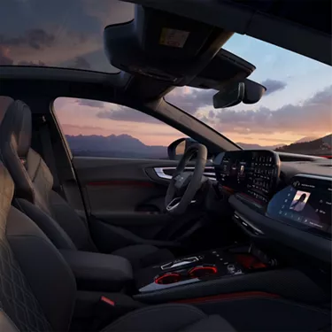 Futuristic sense of space.