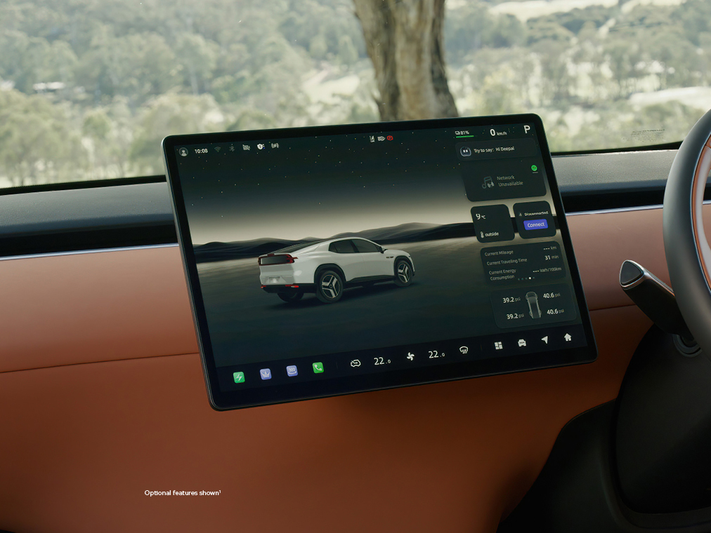 15.4" Rotating Infotainment Screen
