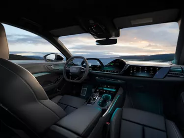 Futuristic sense of space.