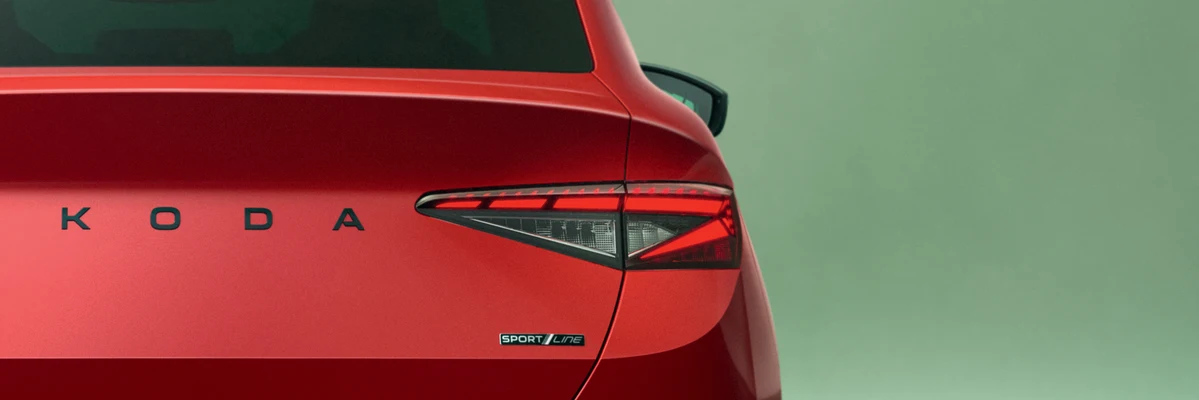 LED rear lights with animated indicators