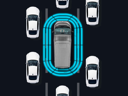 360° PERIMETER PARKING SENSORS (AVAILABLE ON PREMIUM OPTION PACK)