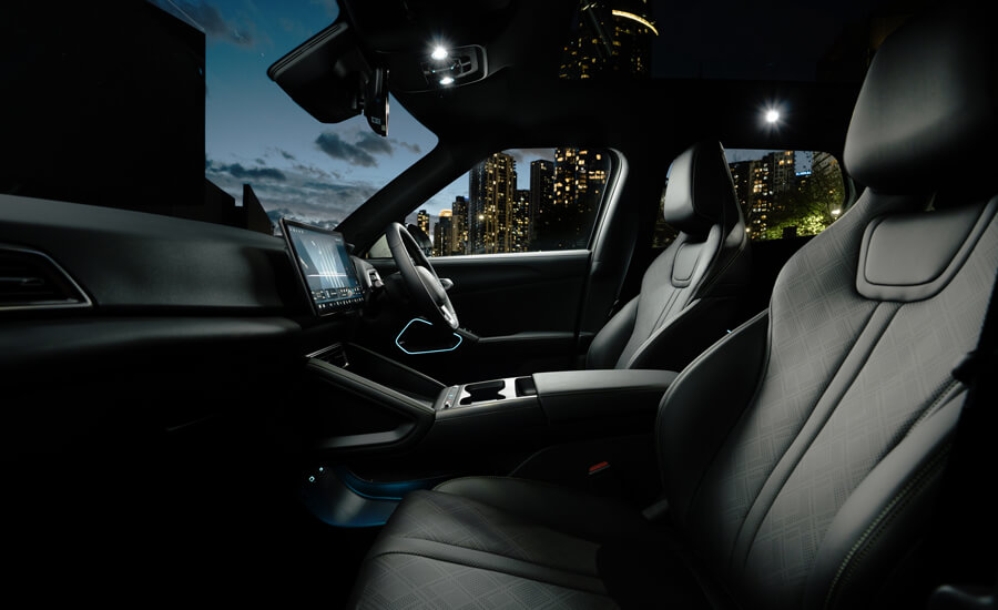 Generous space for all passengers 