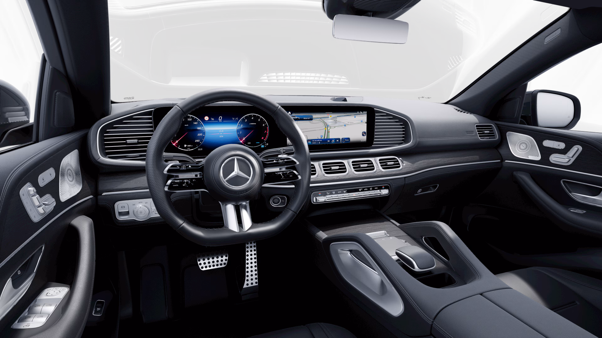 Interior of the GLE Coupé.