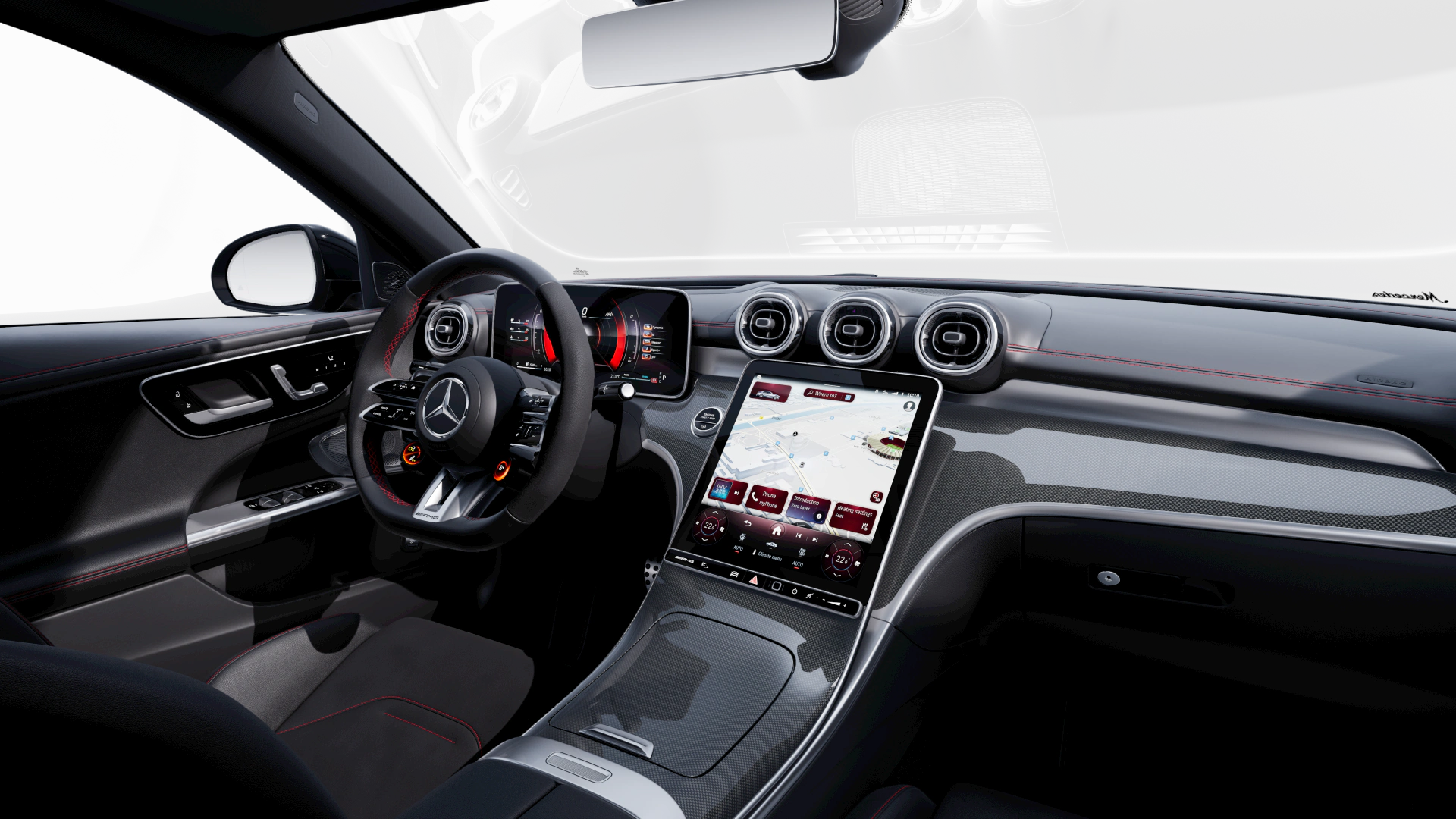 Interior of the Mercedes