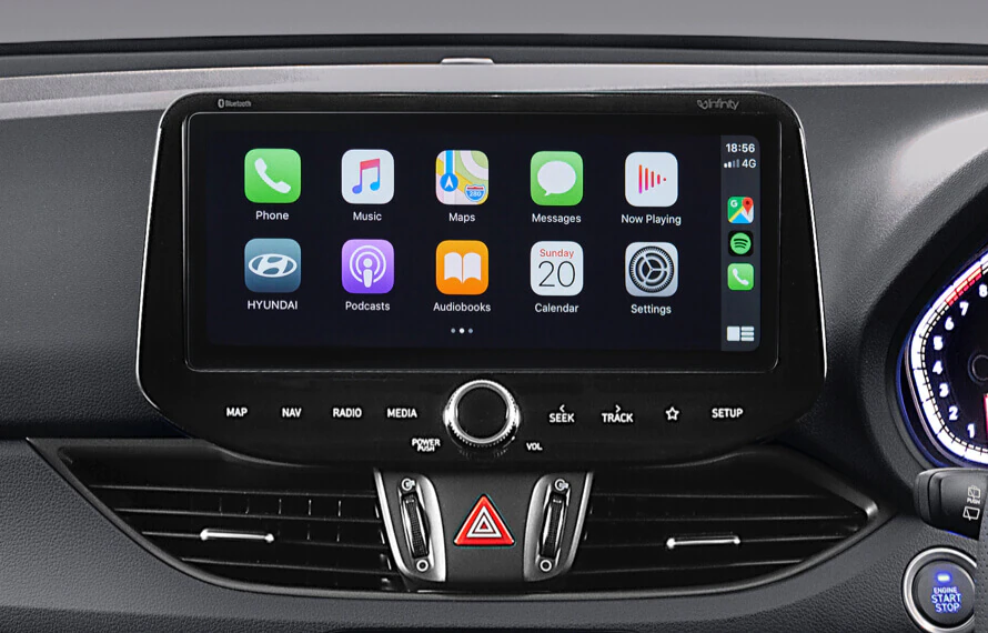 10.25" touchscreen with Apple CarPlay™[P1] & Android™ Auto[P2]