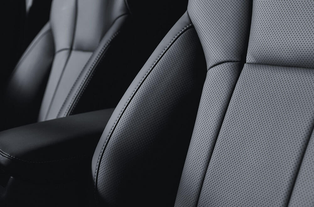 Nappa leather accented seat trim