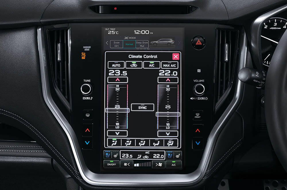 Dual zone climate control with rear vents