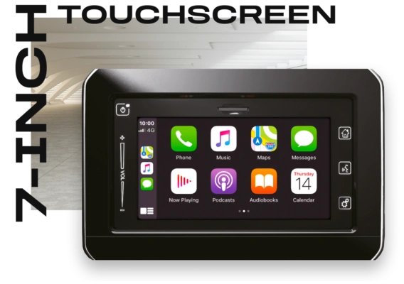 SMART TECH With 7-inch multimedia touchscreen