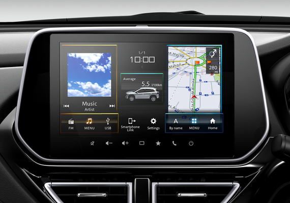 INFOTAINMENT 7” or 9” display* with Apple CarPlay® and Android Auto™