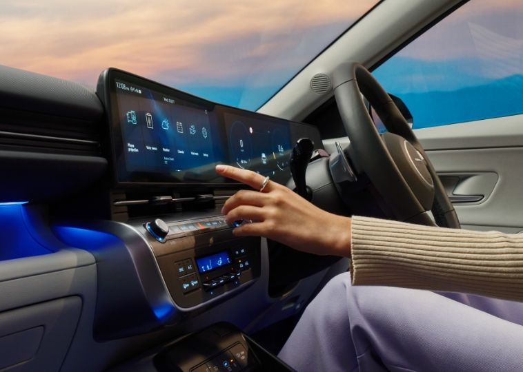 Dual 12.3” wide displays for total driver control
