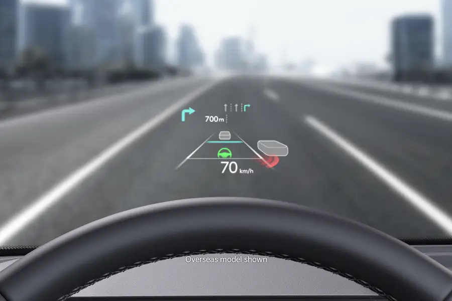 So much tech. So easy to use. Colour Head Up Display