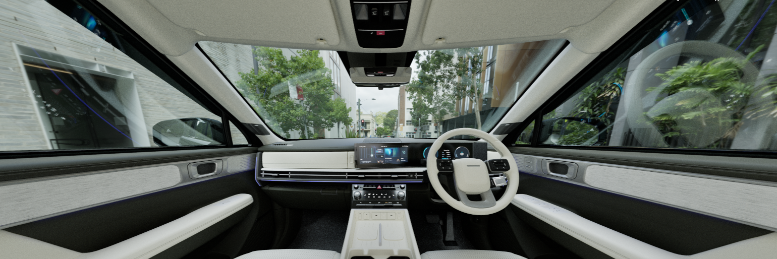 Spacious yet connected interior.