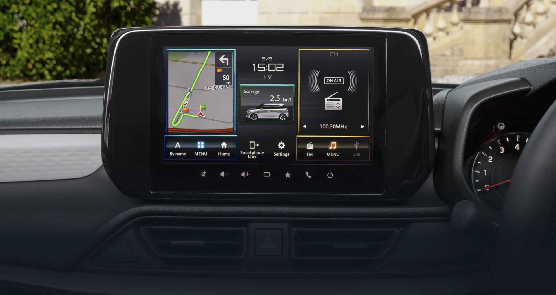 9-inch HD touchscreen