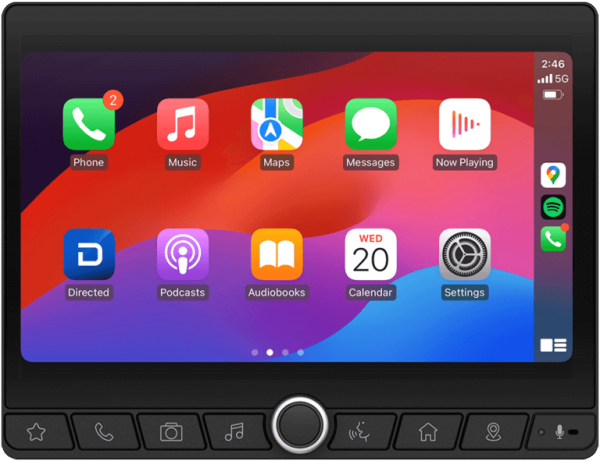 Wireless and wired Apple CarPlay® and Android Auto™^