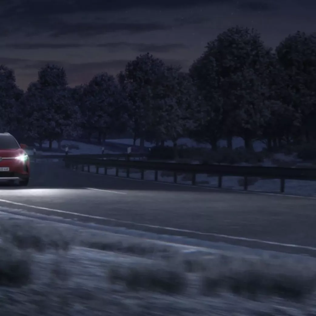 Dynamic Light Assist improves visibility at night.