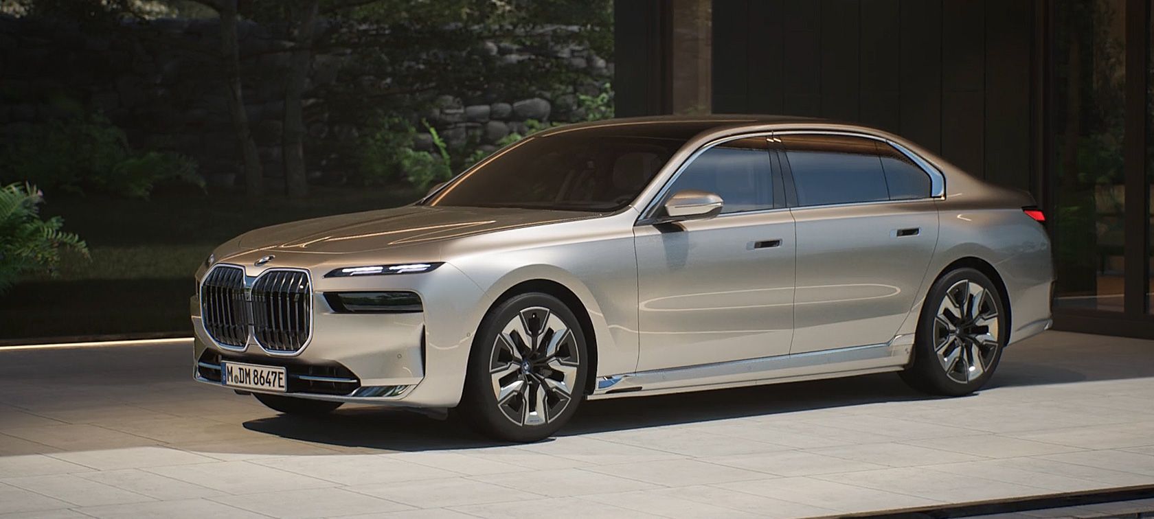 EXTERIOR DESIGN OF THE BMW i7.