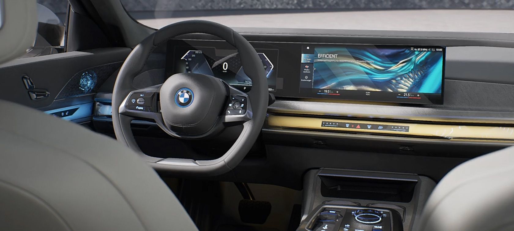 INTERIOR DESIGN OF THE BMW i7.