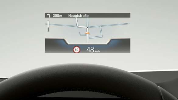  BMW Head-up display.