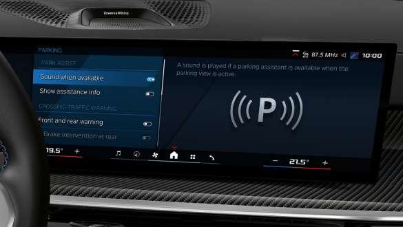  Your BMW parks itself. While you relax and look on.
