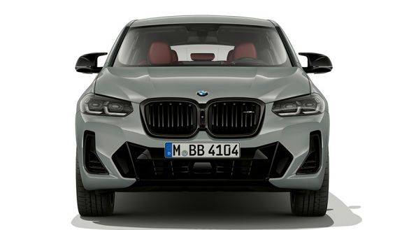 FRONT DESIGN OF THE BMW X4 WITH NEW KIDNEY GRILLE.