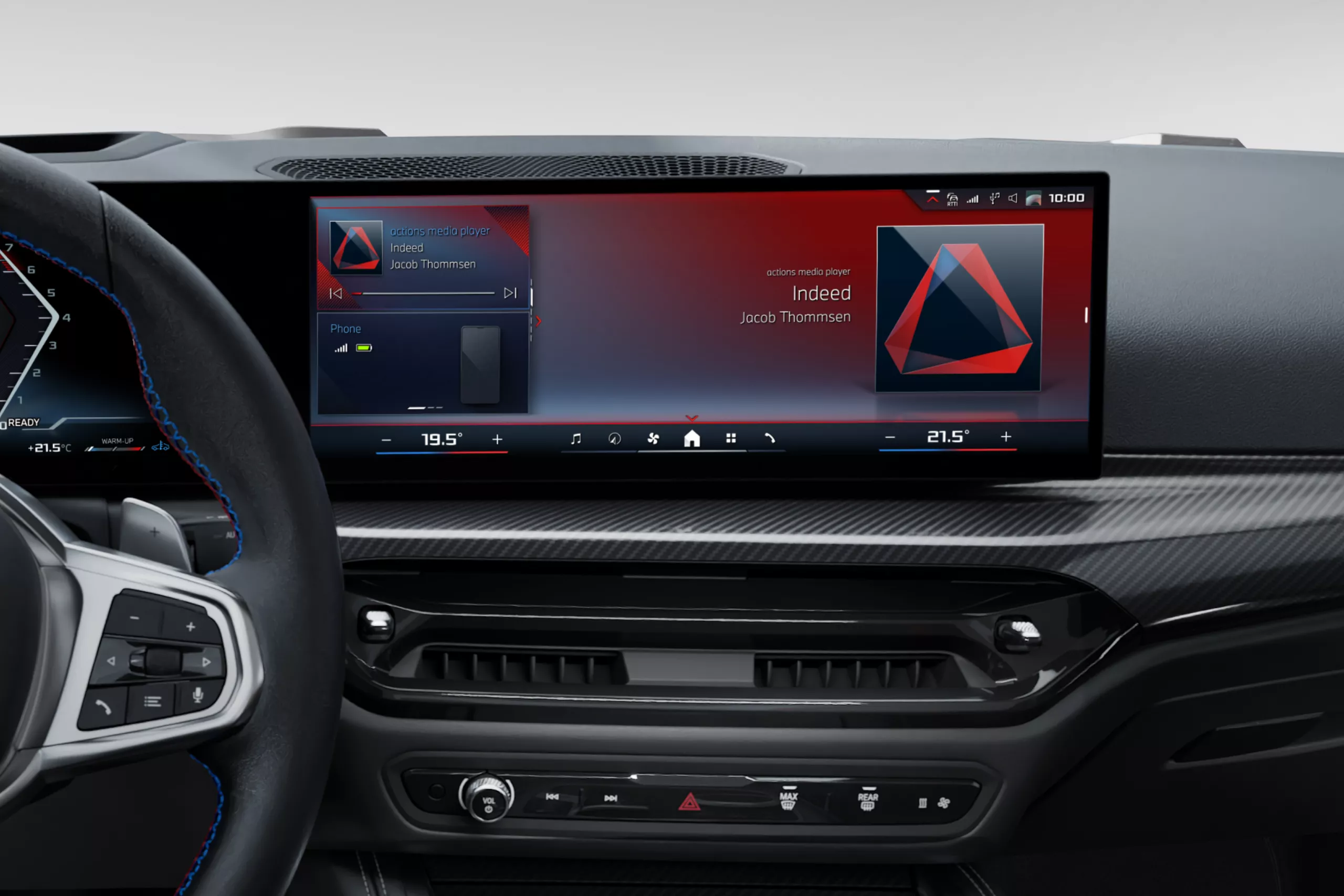 All functions effortlessly under control.