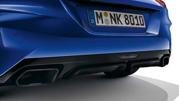  Exhaust tailpipes in free-form.