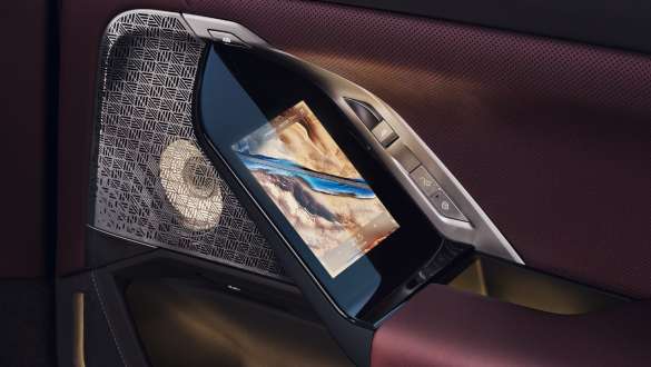  Rear doors with integrated touchscreens.