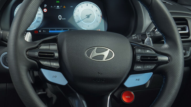Revised steering wheel design