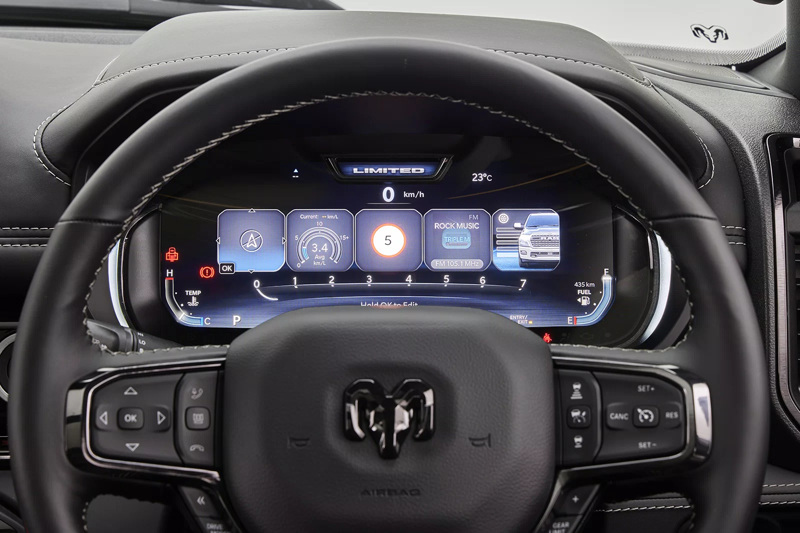INTERACTIVE DRIVER INFORMATION DIGITAL CLUSTER DISPLAY