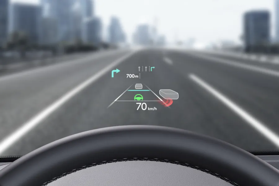 Tech Ahead of the curve. Head Up Display (HUD)