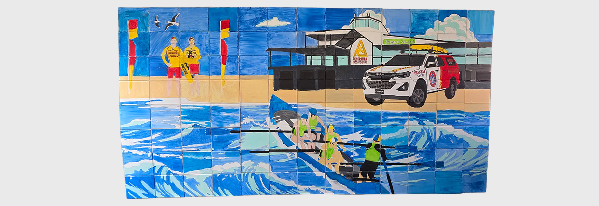 Big Picture Thinking: 200 budding artists create murals with SLSA and Isuzu UTE Australia