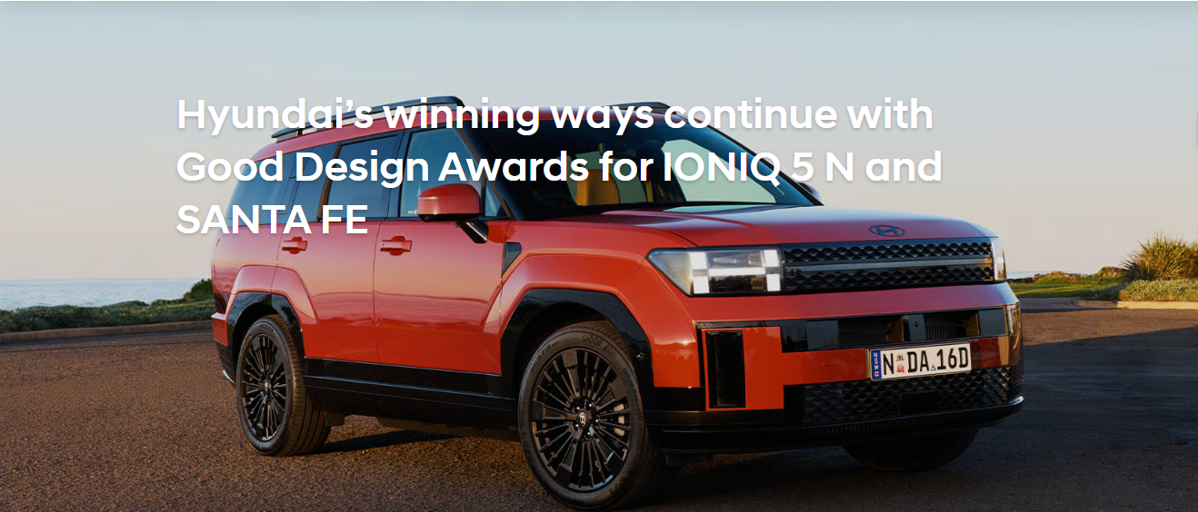 Hyundais winning ways continue with Good Design Awards for IONIQ 5 N and SANTA FE
