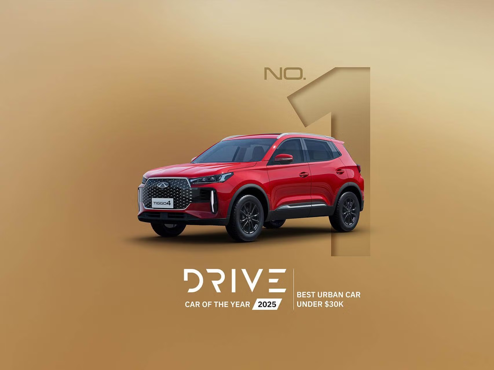 Chery Tiggo 4 Pro Crowned “Best Urban Car Under $30K” in the 2025 Drive Car of the Year Awards