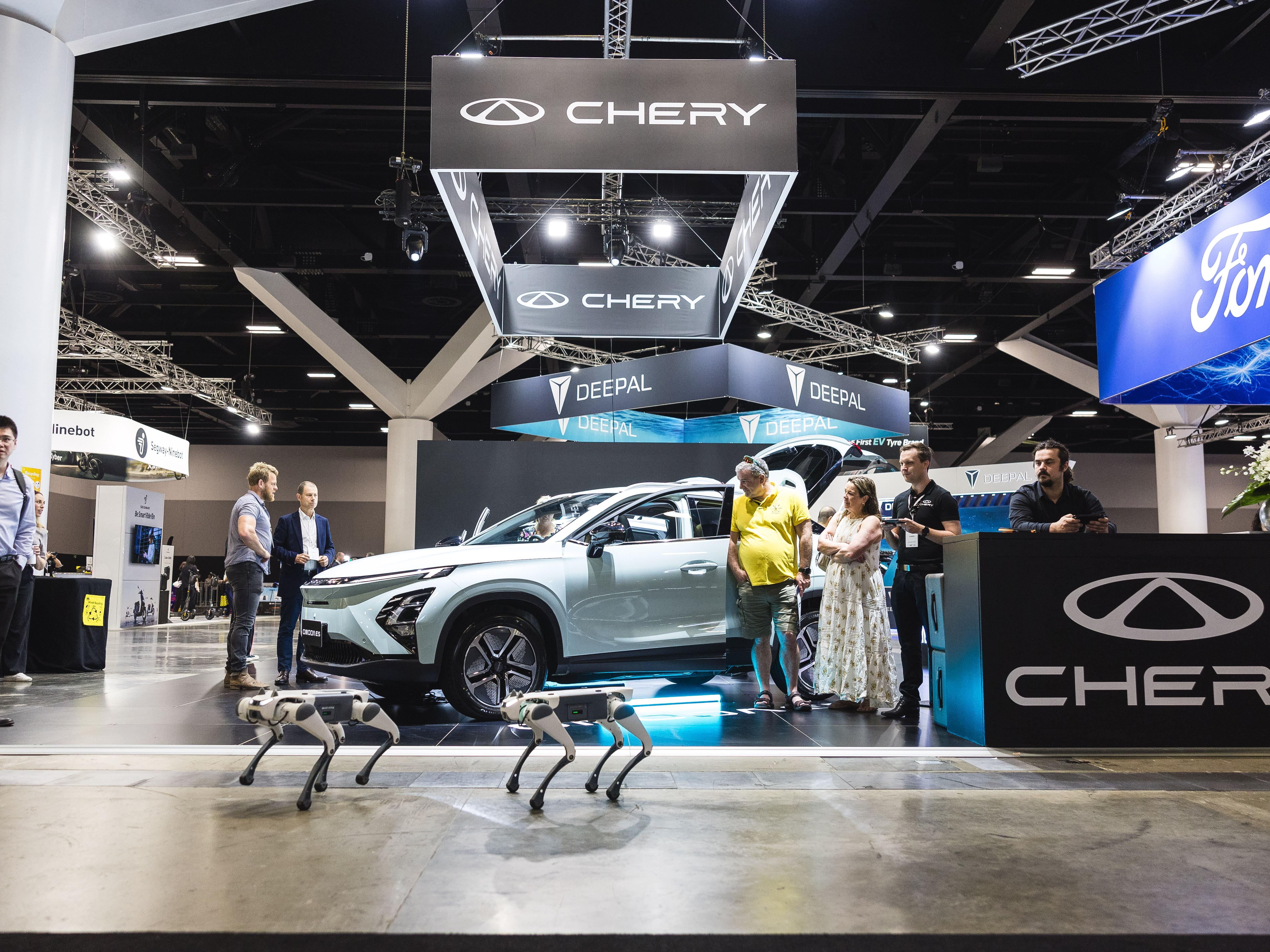 Chery Omoda E5 and robot dogs steal the spotlight at the Sydney International EV Autoshow