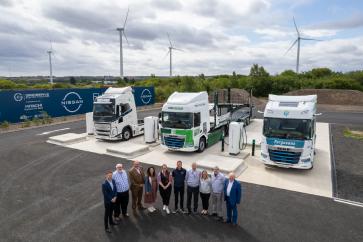 Nissan Electrifies Supply Chain with Electric Truck Charging Station