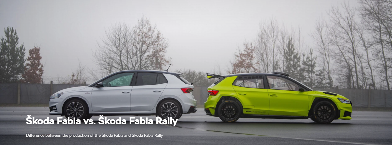 Škoda Fabia vs. Škoda Fabia Rally