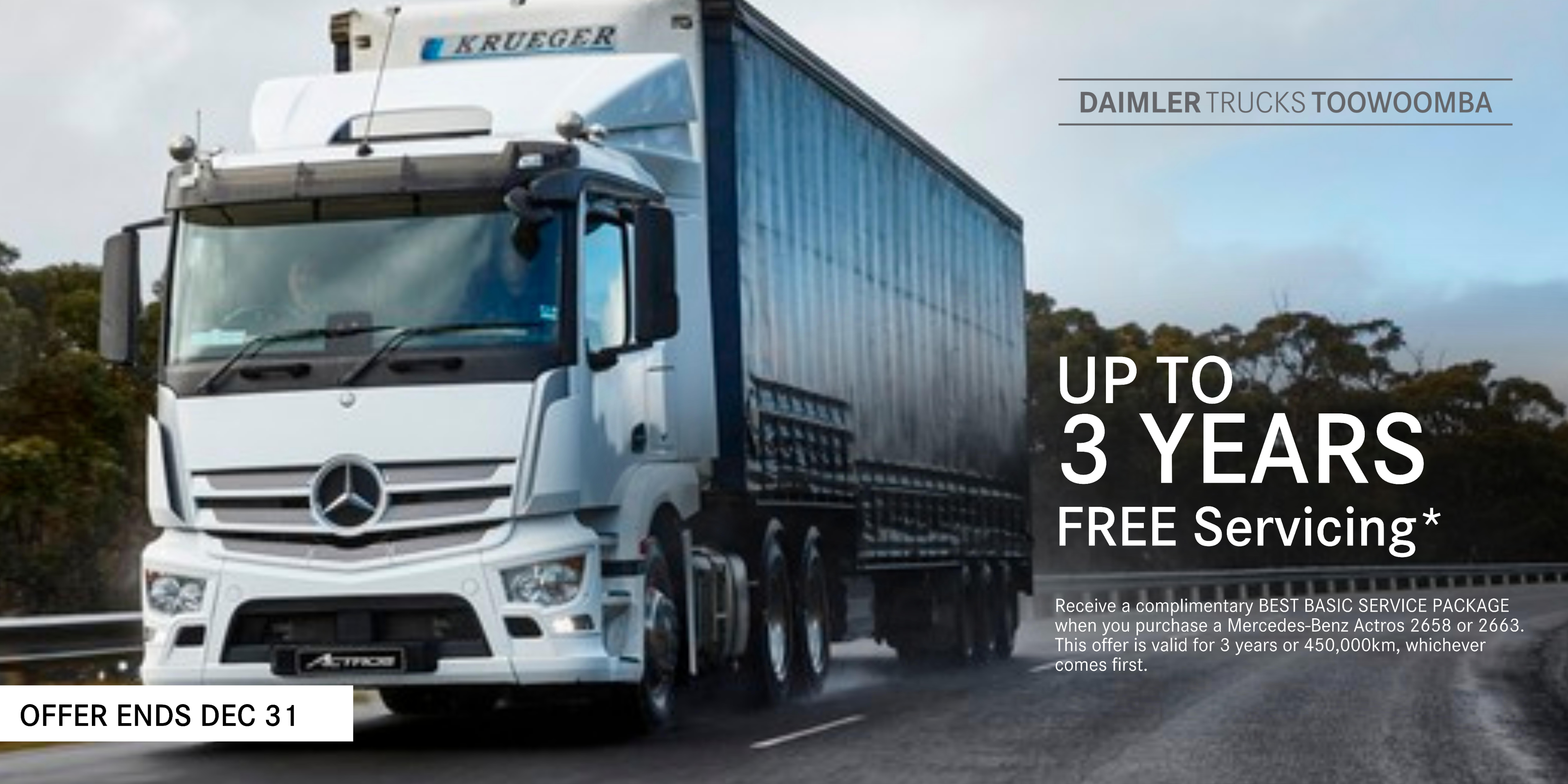 UP TO 3 YEARS FREE Servicing* Image