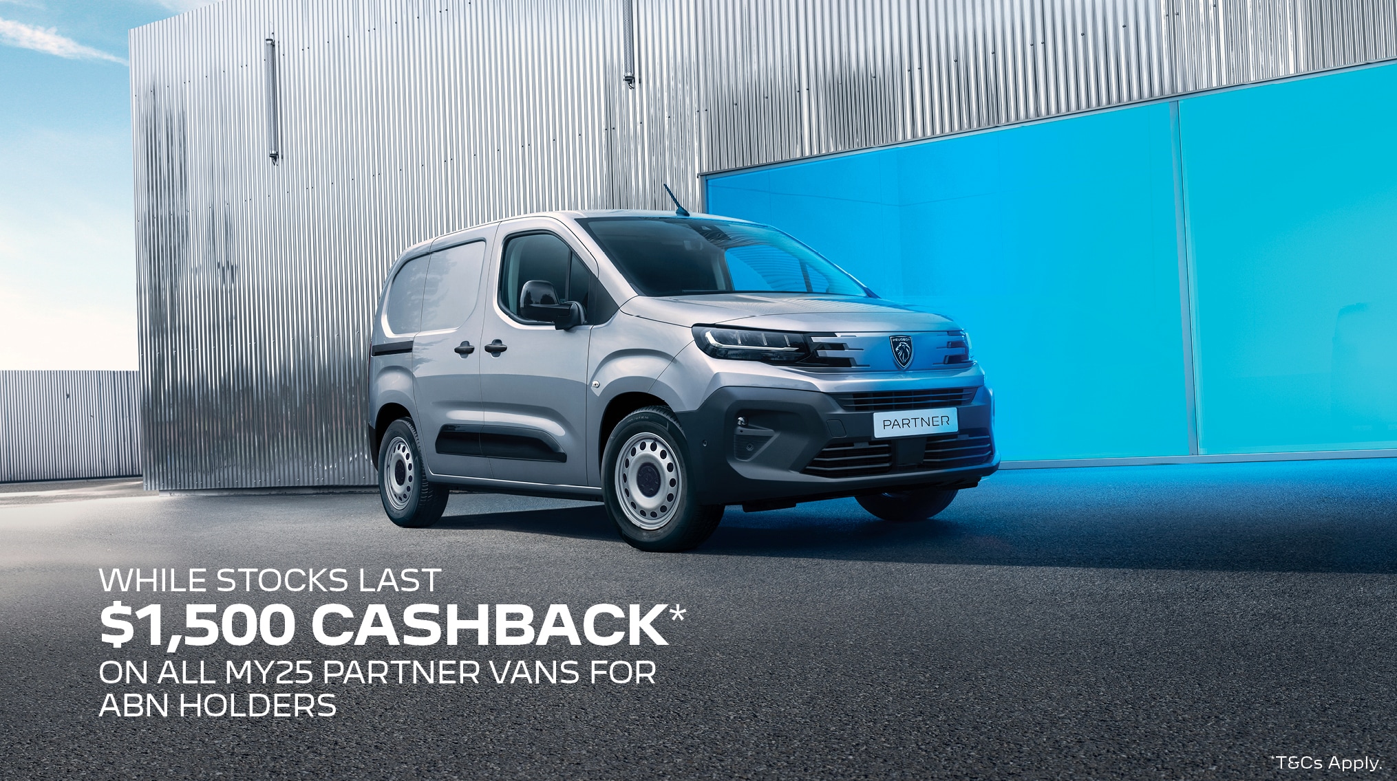 PEUGEOT PARTNER VAN   $1,500 CASHBACK OFFER FOR ABN HOLDERS Image