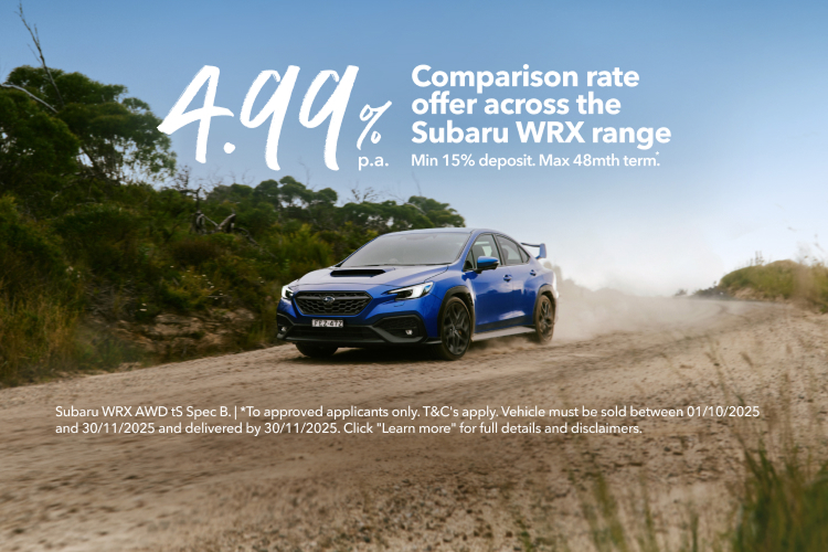 Subaru WRX finance offer Image