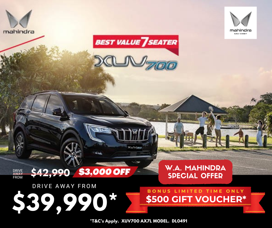 Midwest Mahindra Special XUV700 AX7L Bonus $500 Gift Card Offer Image