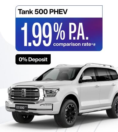 Tank 500 Finance Offer available on Tank 500 Plug-in Hybrid model* Image